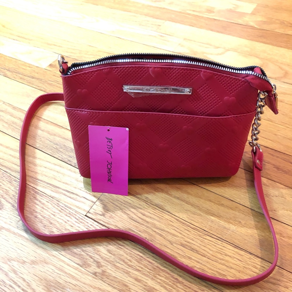 Betsy Johnson Red CrossBody Bag